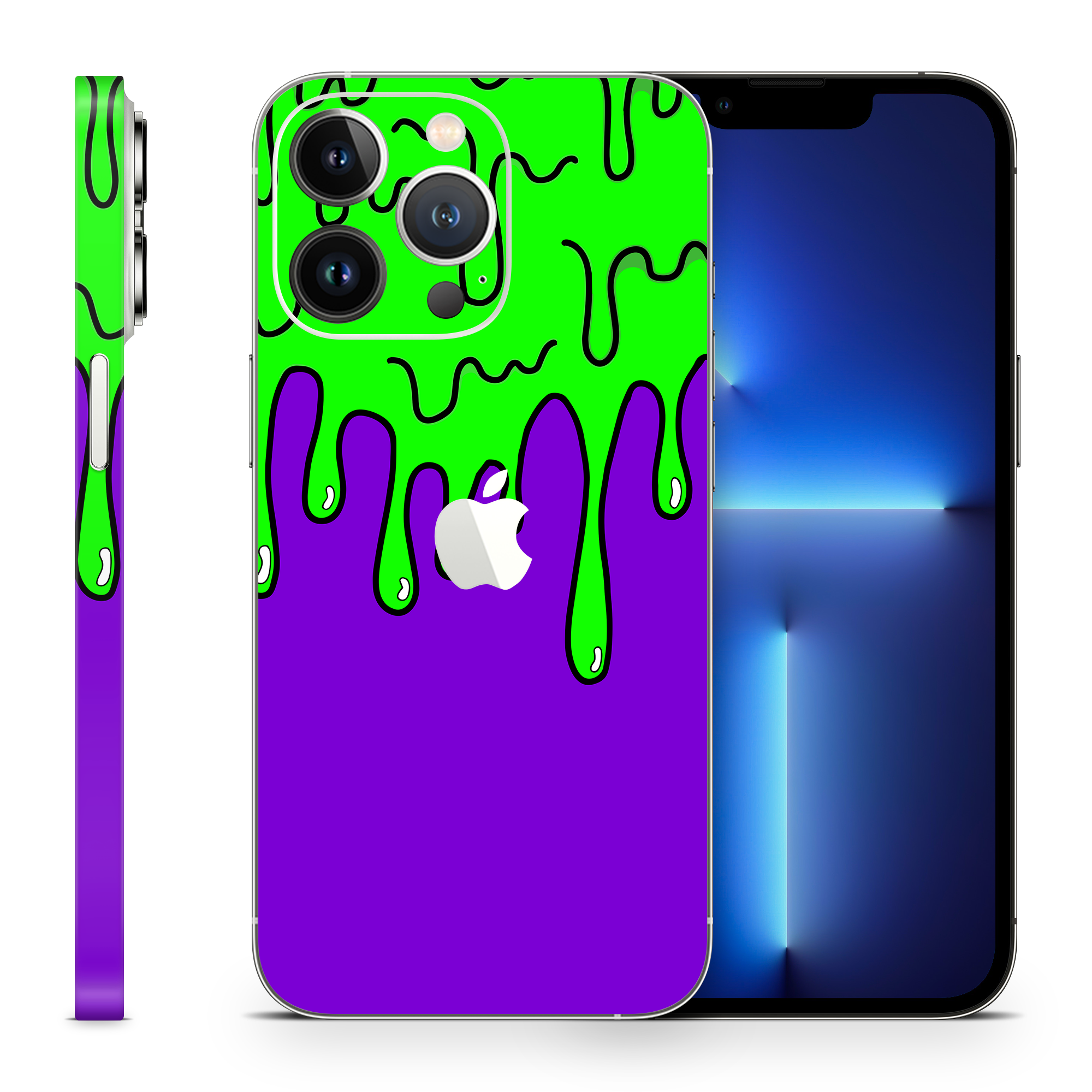 Skin iPhone - DRIPS Green (finisaj mat)