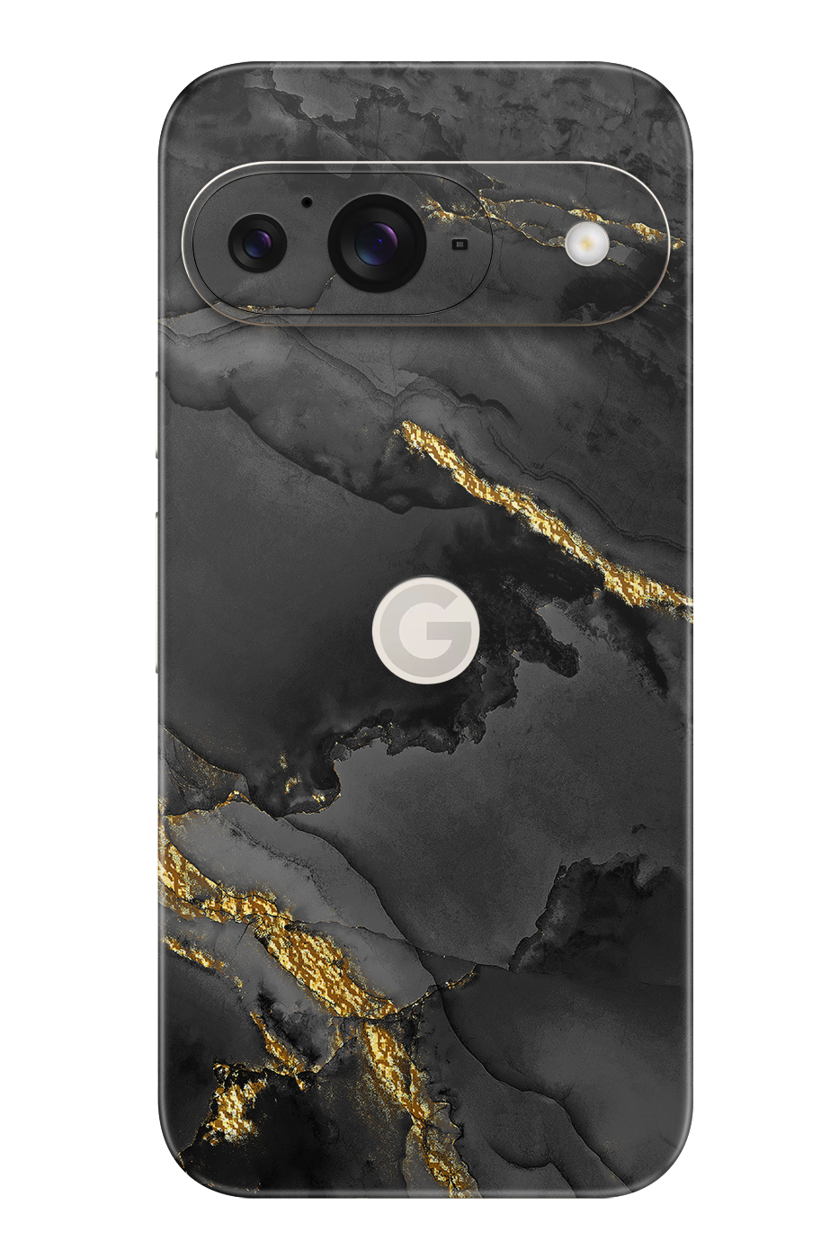 Skin Google Pixel - Dark cu aur 22k