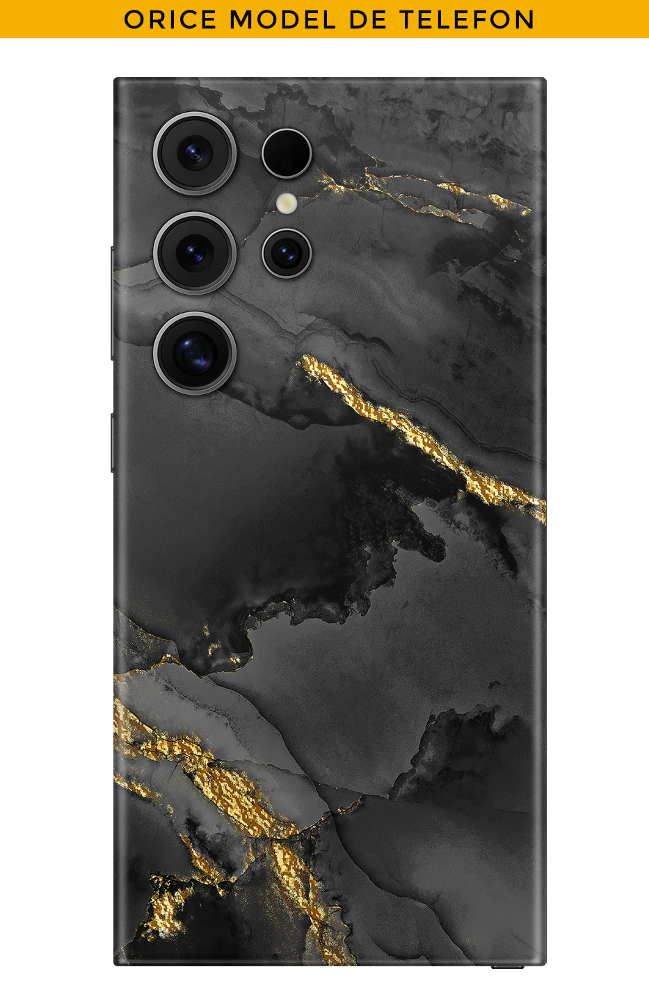 Skin ORICE TELEFON - Dark cu aur 22k