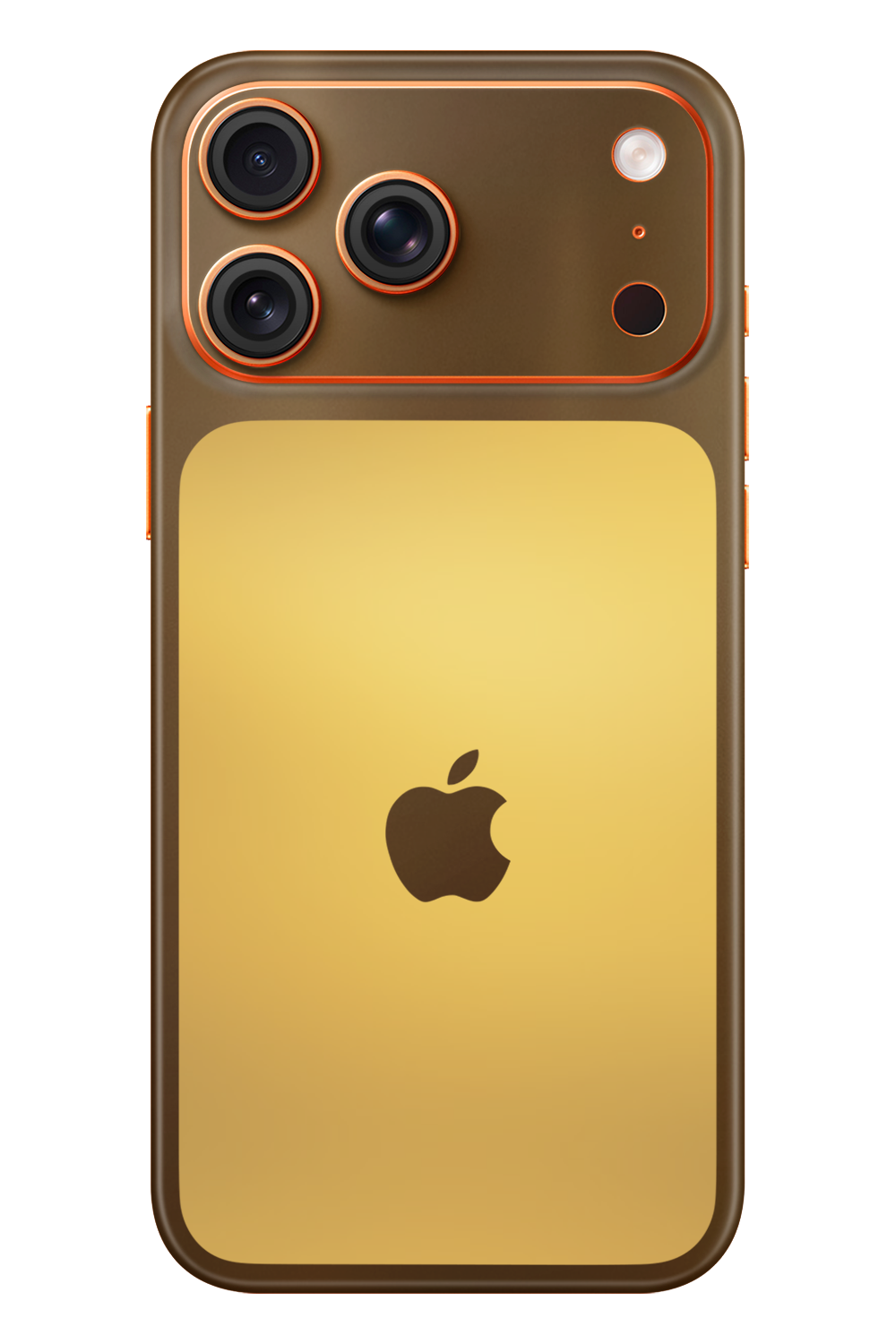 Skin iPhone - DUO Brown-Gold SKIN - iPhone 17 Style