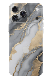 Skin iPhone - Grey Gold Marble