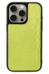 Husa iPhone - PIELE TEXTURA CROCODIL neon