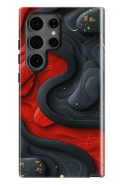 Husa Samsung -  RED BLACK